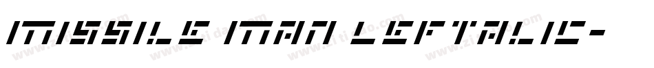 Missile Man Leftalic字体转换